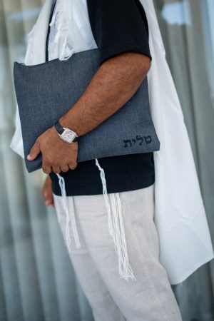 סט כיסויים-דמוי עור גוון כחול כהה