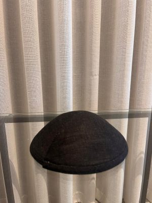 כיפה פשתן שחור