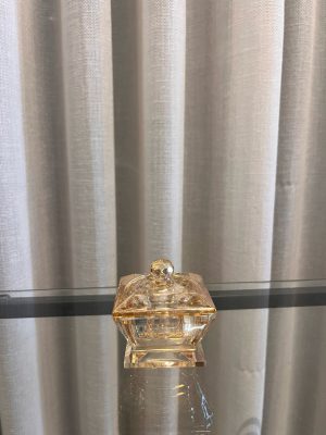 מלחיה קריסטל מרובעת- זהב