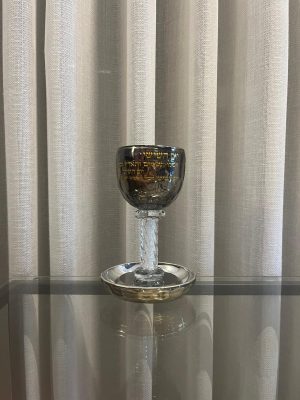 גביע קריסטל-ברכה שחור