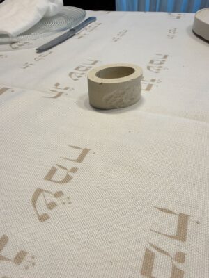 סט 6 חבקי מפיות מבטון